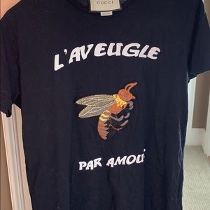 Gucci “blind for love” T-shirt with bee
